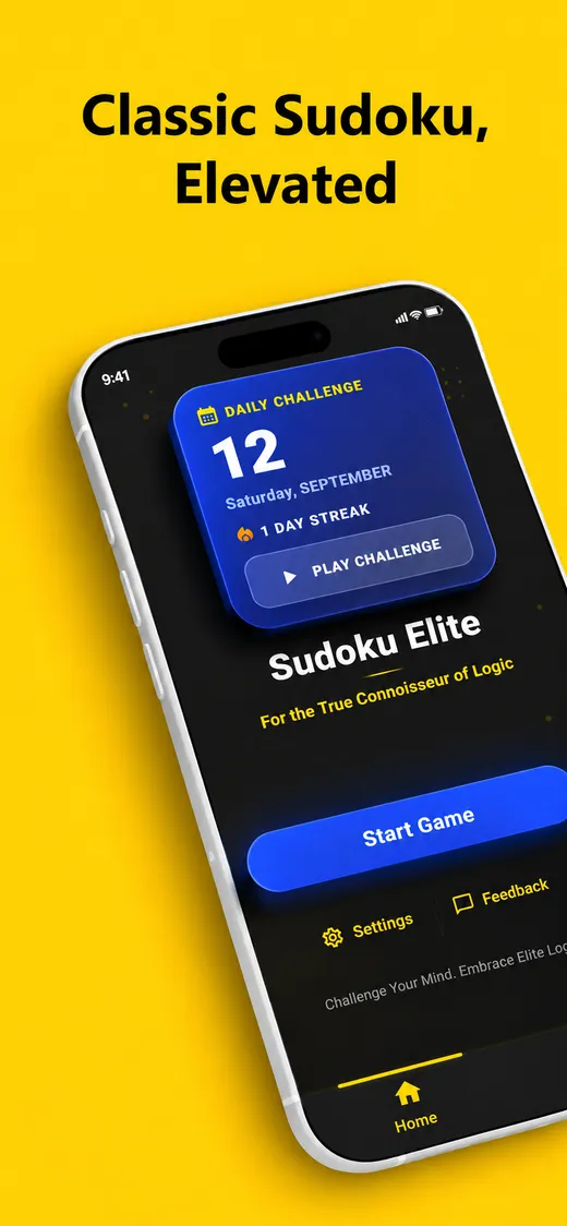 The home screen and today’s daily challenge